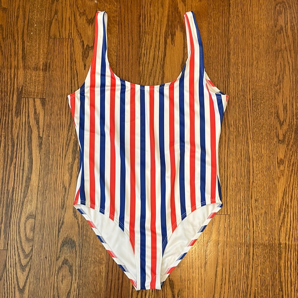 4th of July-Red, white, and blue one piece